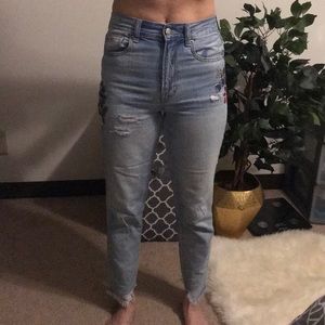 High waisted jeans